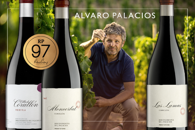 Doskonałe oceny win Álvaro Palaciosa od Wine Advocate!